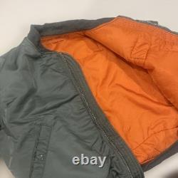 Military Surplus 60s MA-1 Vintage Flight Jacket X-Large US Army Brown