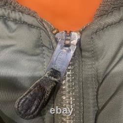 Military Surplus 60s MA-1 Vintage Flight Jacket X-Large US Army Brown