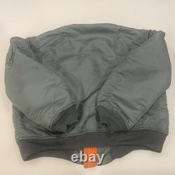 Military Surplus 60s MA-1 Vintage Flight Jacket X-Large US Army Brown