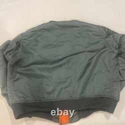 Military Surplus 60s MA-1 Vintage Flight Jacket X-Large US Army Brown