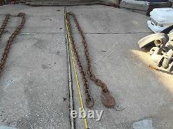 Military Surplus About 20 Foot Logger Equipment Chain Tow Log Tie Down Army Link