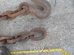 Military Surplus About 20 Foot Logger Equipment Chain Tow Log Tie Down Army Link