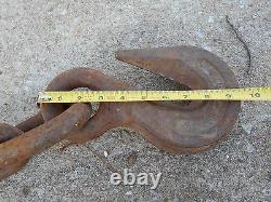 Military Surplus About 20 Foot Logger Equipment Chain Tow Log Tie Down Army Link