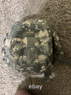 Military Surplus Ach Advanced Combat Helmet Medium Acu Camo Us Army