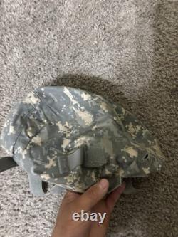 Military Surplus Ach Advanced Combat Helmet Medium Acu Camo Us Army