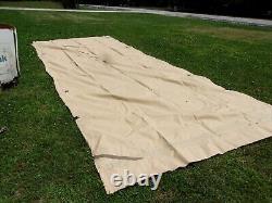 Military Surplus Alaska Tent Wood Hay Cover Trailer Tarp -us Army-very Good