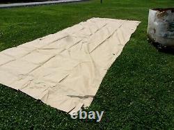 Military Surplus Alaska Tent Wood Hay Cover Trailer Tarp -us Army-very Good