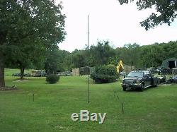 Military Surplus Antenna Base With Stakes Guy Lines+poles Army 20-30 Ft Flagpole