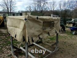 Military Surplus Back Cargo Cover Soft Tan 4 Man Truck M998 Hmmwv Army Stained