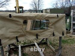 Military Surplus Back Cargo Cover Soft Tan 4 Man Truck M998 Hmmwv Army Stained