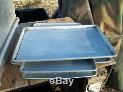 Military Surplus Baking Sheet Cake Pans Tray Cabinet Mobile Field Kitchen Army