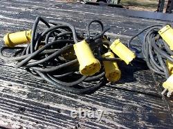 Military Surplus Base X Tent Liner 3 Generator Extension Cord Set Us Army