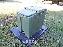 Military Surplus Cambro Ice Chest Box Cooler Kitchen Trailer Army Camping Green