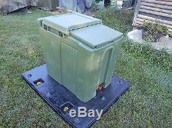 Military Surplus Cambro Ice Chest Box Cooler Kitchen Trailer Army Camping Green