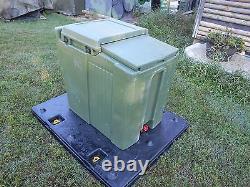 Military Surplus Cambro Ice Chest Box Cooler Kitchen Trailer Army Camping Green