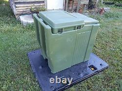 Military Surplus Cambro Ice Chest Box Cooler Kitchen Trailer Army Camping Green