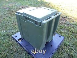 Military Surplus Cambro Ice Chest Box Cooler Kitchen Trailer Army Camping Green