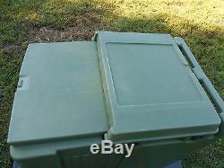 Military Surplus Cambro Ice Chest Box Cooler Kitchen Trailer Army Camping Green