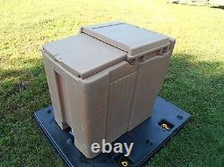 Military Surplus Cambro Ice Chest Box Cooler Kitchen Trailer Missing Screws Army