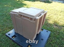 Military Surplus Cambro Ice Chest Box Cooler Kitchen Trailer Missing Screws Army