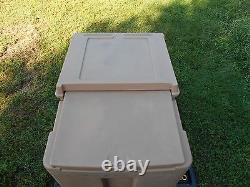 Military Surplus Cambro Ice Chest Box Cooler Kitchen Trailer Missing Screws Army