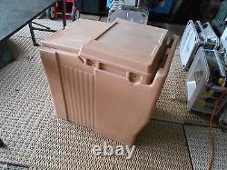 Military Surplus Cambro Ice Chest Box Cooler Kitchen Trailer Missing Screws Army