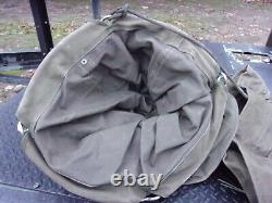 Military Surplus Canvas Water Bag 36 Gal Lister Field Kitchen Fill Canteen Army