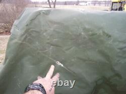 Military Surplus Cargo Cover Soft Camo 4 Man Truck M998 Hmmwv Army. Damaged