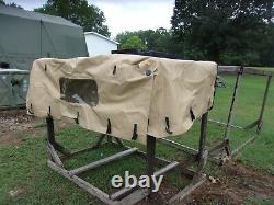 Military Surplus Cargo Cover Tan 4 Man Truck M998 Hmmwv Army Separated Zippers