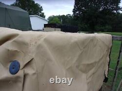 Military Surplus Cargo Cover Tan 4 Man Truck M998 Hmmwv Army Separated Zippers