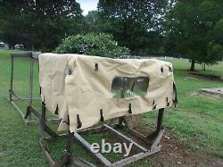 Military Surplus Cargo Cover Tan 4 Man Truck M998 Hmmwv Army Separated Zippers