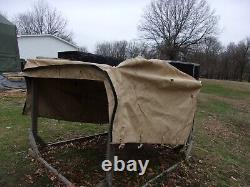 Military Surplus Cargo Cover Vehicle 2 Man Crew Truck Trailer M998 Hmmwv Army