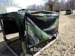 Military Surplus Cargo Cover Vehicle 2 Man Crew Truck Trailer M998 Hmmwv Us Army