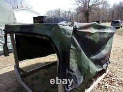 Military Surplus Cargo Cover Vehicle 2 Man Crew Truck Trailer M998 Hmmwv Us Army