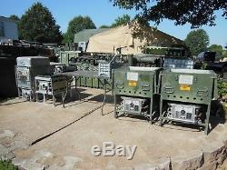Military Surplus Field Range Stove Kitchen 4 Mbu Burners 2 Sinks Power Unit Army
