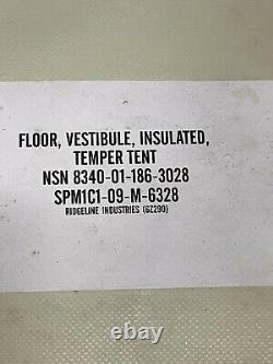 Military Surplus Floor Vestibule Temper Tent Us Army 8340-01-186-3028