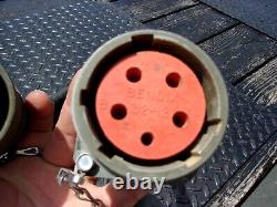 Military Surplus Generator 2 Ft Power Cable Plug 60a -not Standard- Us Army