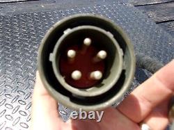 Military Surplus Generator 2 Ft Power Cable Plug 60a -not Standard- Us Army