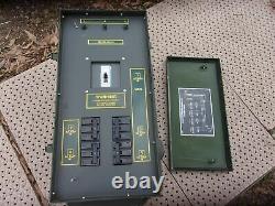 Military Surplus Generator Power Distribution Box Tent 200 Amp- Bad Hinge -army