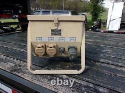 Military Surplus Generator Power Distribution Panel Box 60 Amp 3 Phase Us Army