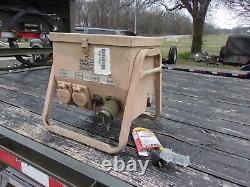 Military Surplus Generator Power Distribution Panel Box 60 Amp 3 Phase Us Army