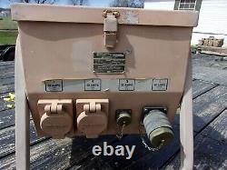 Military Surplus Generator Power Distribution Panel Box 60 Amp 3 Phase Us Army