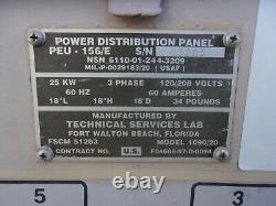 Military Surplus Generator Power Distribution Panel Box 60 Amp 3 Phase Us Army