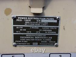 Military Surplus Generator Power Distribution Panel Box 60 Amp 3 Phase Us Army