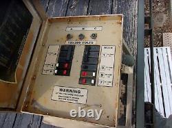 Military Surplus Generator Power Distribution Panel Box 60 Amp 3 Phase Us Army