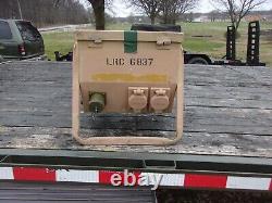 Military Surplus Generator Power Distribution Panel Box 60 Amp 3 Phase Us Army