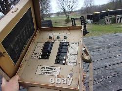 Military Surplus Generator Power Distribution Panel Box 60 Amp 3 Phase Us Army