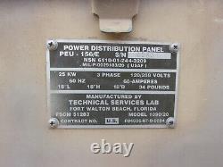 Military Surplus Generator Power Distribution Panel Box 60 Amp 3 Phase Us Army