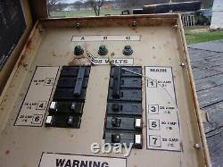 Military Surplus Generator Power Distribution Panel Box 60 Amp 3 Phase Us Army