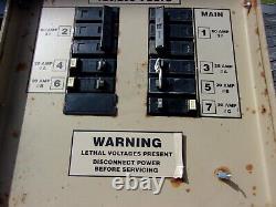 Military Surplus Generator Power Distribution Panel Box 60 Amp 3 Phase Us Army